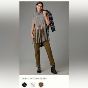 Anthropologie Pilcro Slim Straight Utility Pant